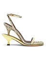 yz WNGX fB[X T_ V[Y Les Doubles 100MM Leather Sandals yellow