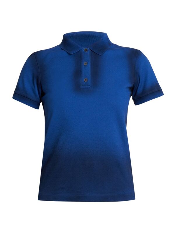 ̵  ǥ ݥ ȥåץ Faded Stretch Cotton Polo Shirt greek blue
