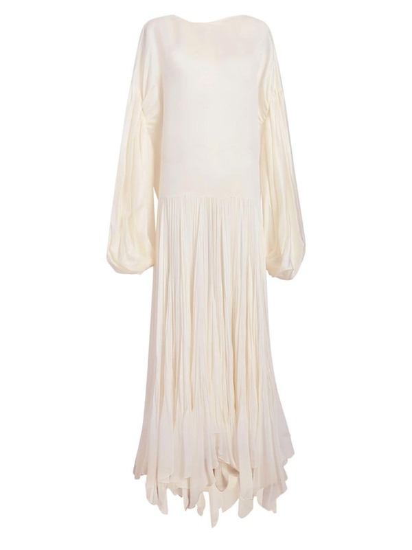 ̵  ǥ ԡ ȥåץ Valli Layered Silk Dress chalk