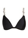 yz VJC fB[X gbv̂  Crystal-Strap Bikini Top black