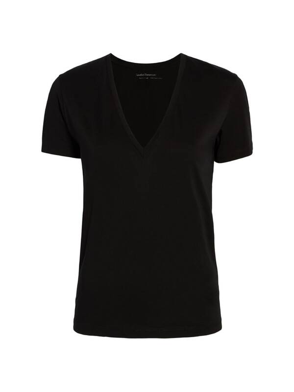 yz AiU[ gD[ fB[X TVc gbvX Core V-Neck T-Shirt black