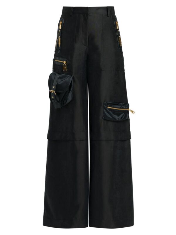 ̵ ⥹ ǥ 奢ѥ ܥȥॹ Archive Wide-Leg Utility Pants black