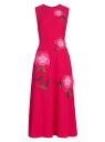 【送料無料】 リラローズ レディース ワンピース トップス Beaded-Applique Midi-Dress magenta