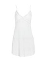 【送料無料】 キキデモントパーネス レディース ナイトウェア アンダーウェア Mesh Panel Slip Dress white