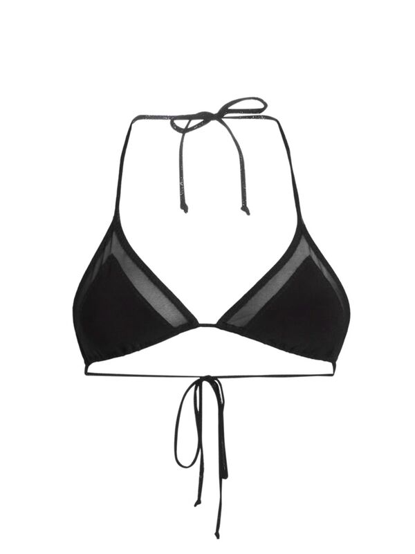 【送料無料】 ノーマカマリ レディース トップのみ 水着 Mesh Triangle Bikini Set black mesh