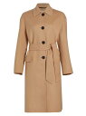 【送料無料】 マルニ レディース ジャケット・ブルゾン アウター Wool-Blend Belted Coat light camel