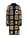 【送料無料】 ロゼッタ・ゲッティ レディース ニット・セーター カーディガン アウター Granny Squares Wool-Blend Button-Front Cardigan black multi