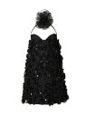 【送料無料】 キャロライナヘレラ レディース ワンピース トップス Embellished Halter Minidress black