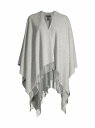 【送料無料】 ラグアンドボーン レディース ニット・セーター アウター Cashmere Fringe-Trim Poncho heather grey