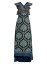 ̵ ȥ ǥ ԡ ȥåץ Geometric Lotus Clip-Dot Silk-Blend Maxi Dress navy