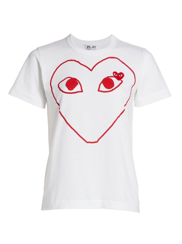 yz REfEM\ fB[X TVc gbvX Large Heart Graphic T-Shirt white