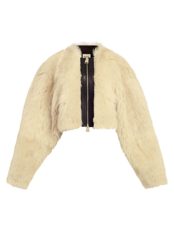 【送料無料】 カイト レディース ジャケット・ブルゾン アウター Gracell Shearling Jacket cream