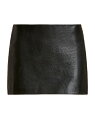 yz JCg fB[X XJ[g {gX Jett Pebbled Leather Miniskirt black