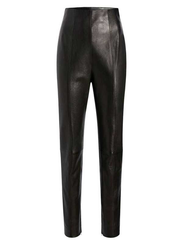 ̵  ǥ 奢ѥ ܥȥॹ Lenn Leather Cigarette Pants black