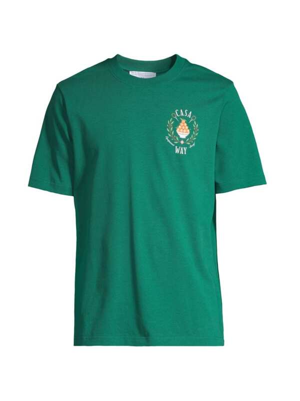 【送料無料】 カサブランカ メンズ Tシャツ トップス Casa Way Logo Cotton T-Shirt casa way