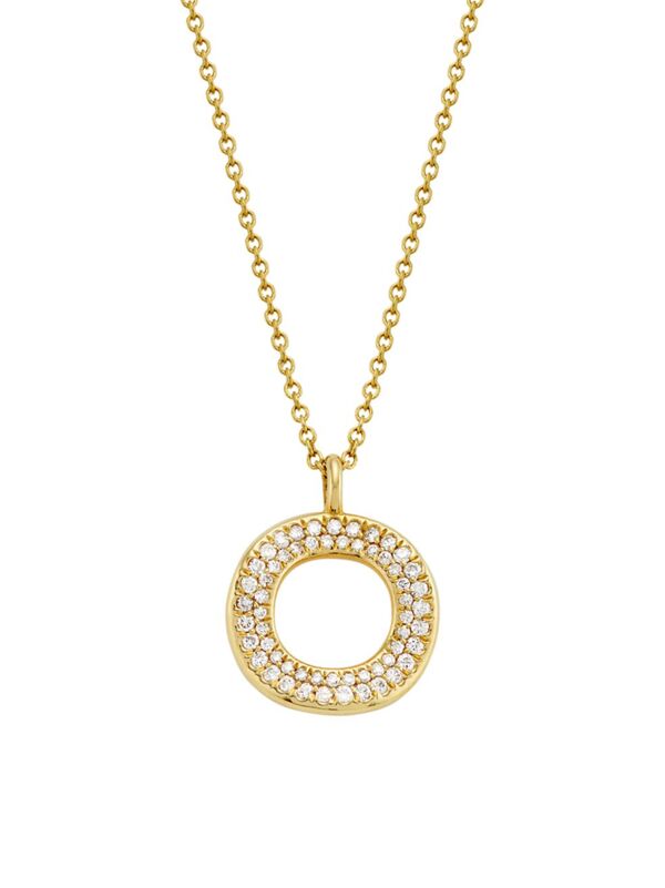 yz Cb|X^ fB[X lbNXE`[J[Ey_ggbv ANZT[ Stardust 18K Yellow Gold & Diamond Wavy Circle Pendant Necklace gold