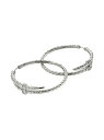 【送料無料】 ジョン・ハーディー レディース ピアス・イヤリング アクセサリー Chain Classic Spear Sterling Silver & 0.12 TCW Diamond Hoop Earrings silver