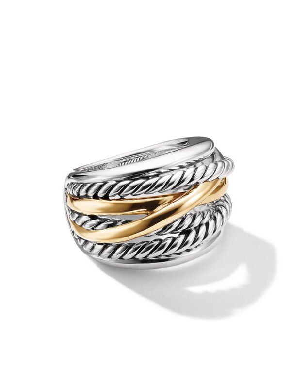 yz fCrbgE[} fB[X O ANZT[ Crossover Ring In Sterling Silver silver