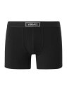 versace 【送料無料】 ヴェルサーチ メンズ ボクサーパンツ アンダーウェア Logo Cotton-Blend Boxers black