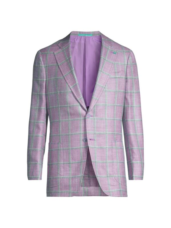 【送料無料】 イザイア レディース ジャケット・ブルゾン アウター Windowpane Domenico Sport Jacket ..