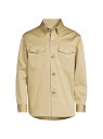 【送料無料】 ヴェルサーチ メンズ シャツ トップス Blouson Gabardine Cotton Button-Up Shirt sand