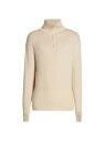  ロロピアーナ メンズ ニット・セーター アウター Cashmere-Silk Half-Zip Pullover cream