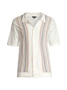 【送料無料】 レイルズ メンズ シャツ トップス Silas Knit Camp Shirt white multi