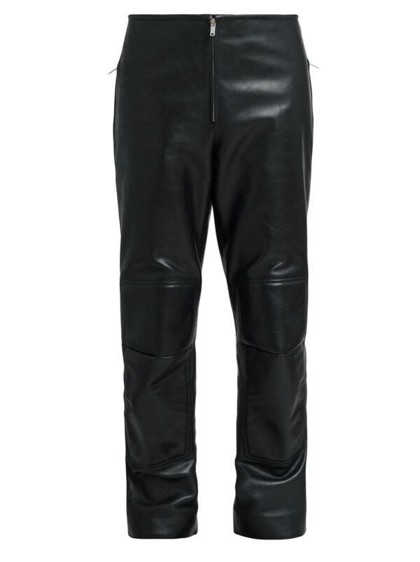 【送料無料】 ジル・サンダー メンズ カジュアルパンツ ボトムス Leather Motocross Trousers black