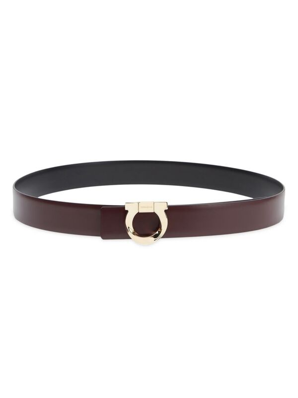 フェラガモ ベルト（メンズ） 【送料無料】 フェラガモ メンズ ベルト アクセサリー Reversible Leather Belt dark barolo nero