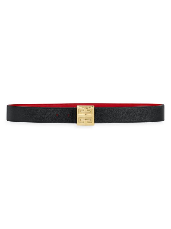 ジバンシー ベルト（メンズ） 【送料無料】 ジバンシー メンズ ベルト アクセサリー 4G Reversible Belt In Leather black red