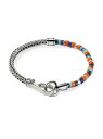 【送料無料】 ジョン・ハーディー メンズ ブレスレット・バングル・アンクレット アクセサリー Heishi Sterling Silver, Lapis Lazuli, Turquoise, & Enamel Chain Bracelet silver multi