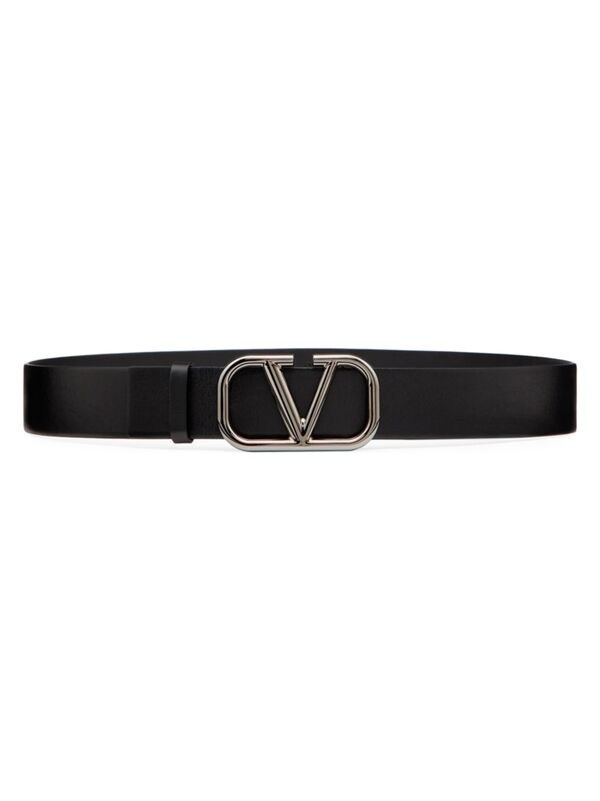 ̵ ƥ  ٥ ꡼ VLogo Signature Calfskin Belt 40 MM black