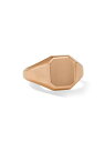 yz fCrbgE[} Y O ANZT[ Streamline Signet Ring in 18K Rose Gold, 14mm rose gold