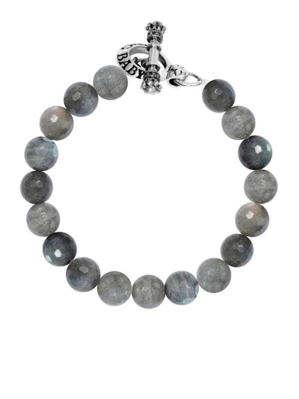 yz LOxCr[ Y uXbgEoOEANbg ANZT[ Labradorite Sterling Silver Beaded Toggle Bracelet silver