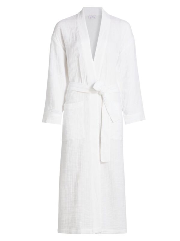 ̵ סե ǥ ʥȥ  Angel Cotton Gauze Long Robe white