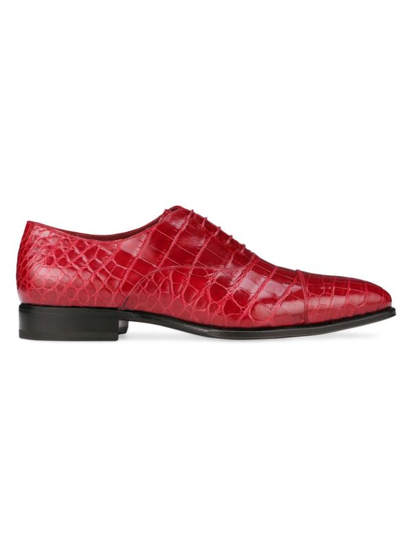 【送料無料】 ステファノリッチ メンズ オックスフォード シューズ Matted Crocodile Oxford Shoes dar..