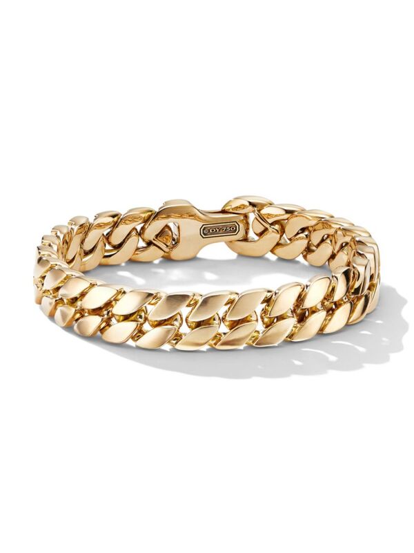 【送料無料】 デイビット・ユーマン メンズ ブレスレット・バングル・アンクレット アクセサリー Curb Chain Bracelet in 18K Yellow Gold 11.5MM gold