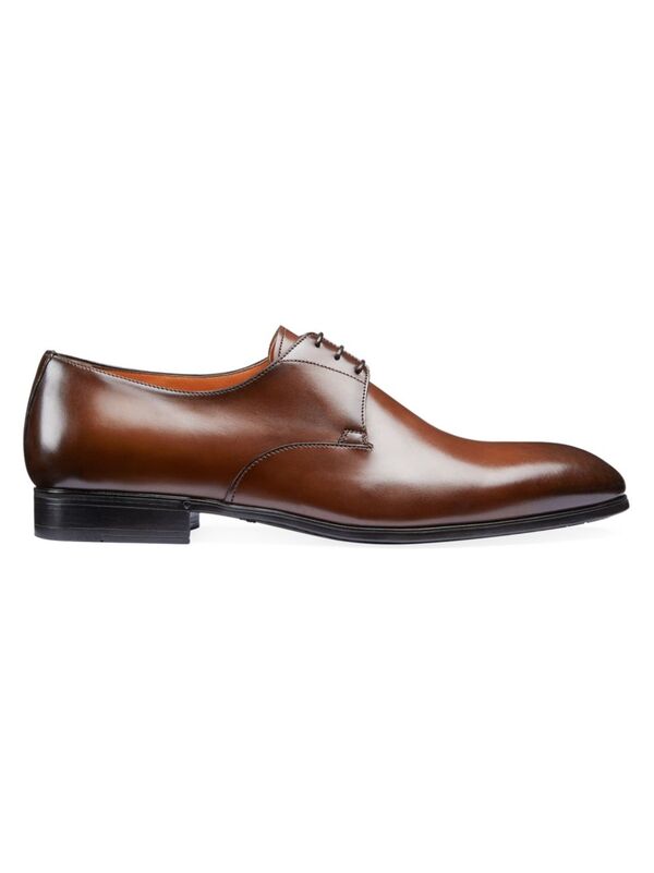 【送料無料】 サントーニ メンズ ドレスシューズ シューズ Lace-Up Leather Dress Shoes brown