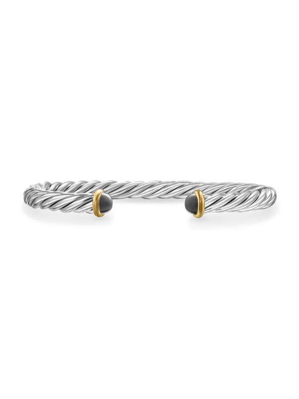 yz fCrbgE[} Y uXbgEoOEANbg ANZT[ Cable Cuff Bracelet in Sterling Silver hematine