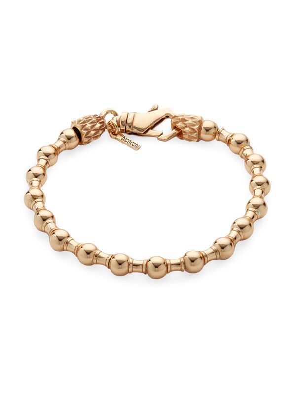yz G}jG rRbL Y uXbgEoOEANbg ANZT[ 24K-Gold-Plated Spacer Beaded Bracelet white gold
