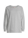 【送料無料】 エバージェイ レディース パーカー・スウェット アウター Heathered Cotton-Blend Sweatshirt heather grey