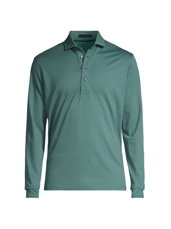 【送料無料】 グレイソン メンズ ポロシャツ トップス Omaha Long-Sleeve Polo Shirt marsh