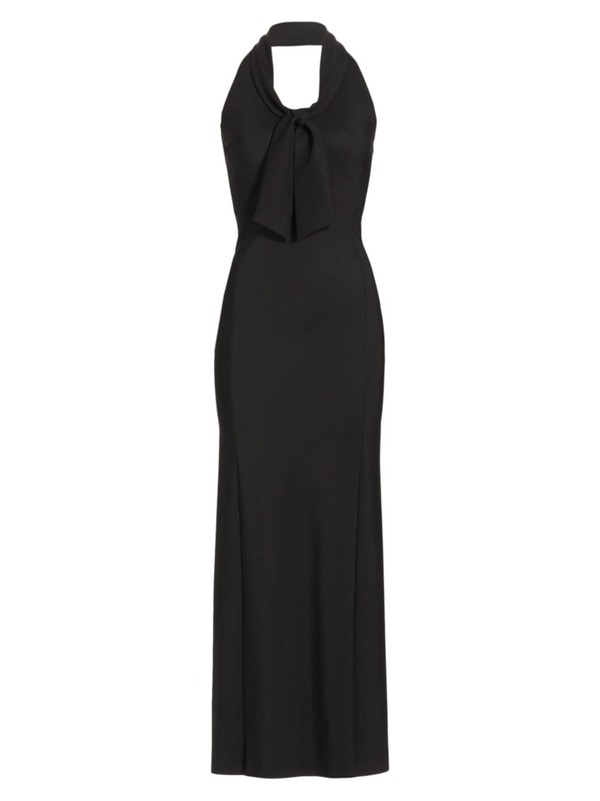 【送料無料】 チアラ ボニ プティ ローブ レディース ワンピース トップス Bambi Sje Tie Halter Gown black