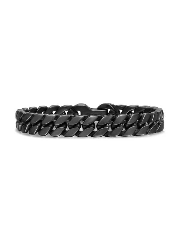 yz fCrbgE[} Y uXbgEoOEANbg ANZT[ Curb Chain Bracelet in Black Titanium 11.5MM black