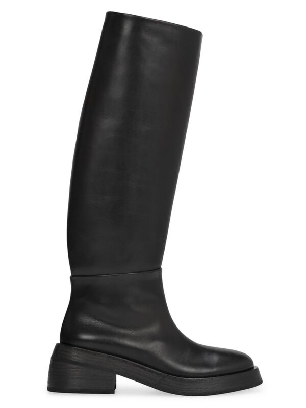 【送料無料】 マルセル レディース ブーツ・レインブーツ シューズ Fondello Leather Knee-High Boots ..