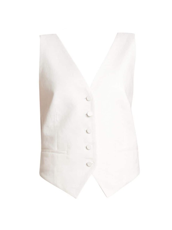 ̵ ˥ʥå ǥ 󥯥ȥå ȥåץ Cotton & Linen-Blend Cowl-Back Vest natural