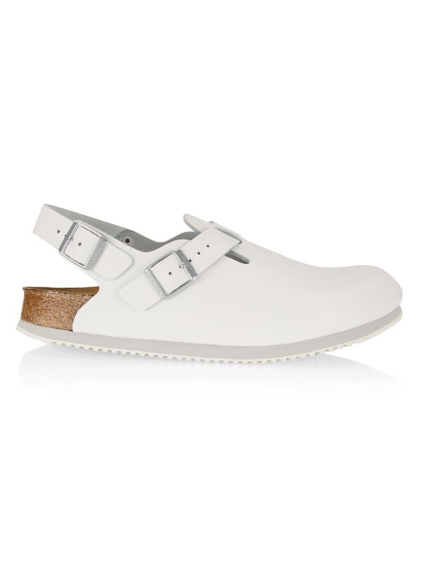 【送料無料】 ビルケンシュトック メンズ スニーカー シューズ Tokio Leather Big Buckle Clogs white