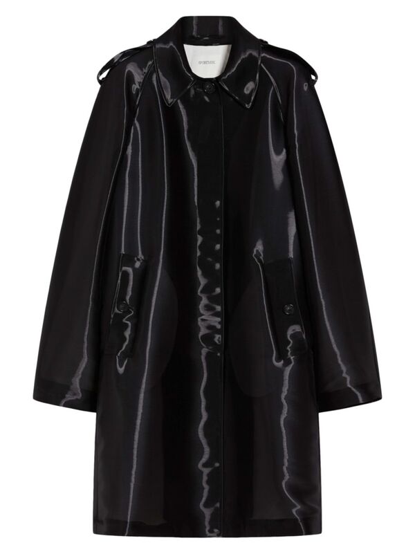 【送料無料】 スポーツマックス レディース コート アウター Dafne Organza Overcoat black