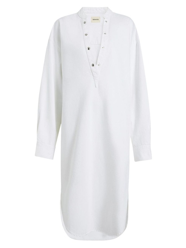 【送料無料】 カイト レディース ワンピース トップス Seffi Denim Tunic Dress white