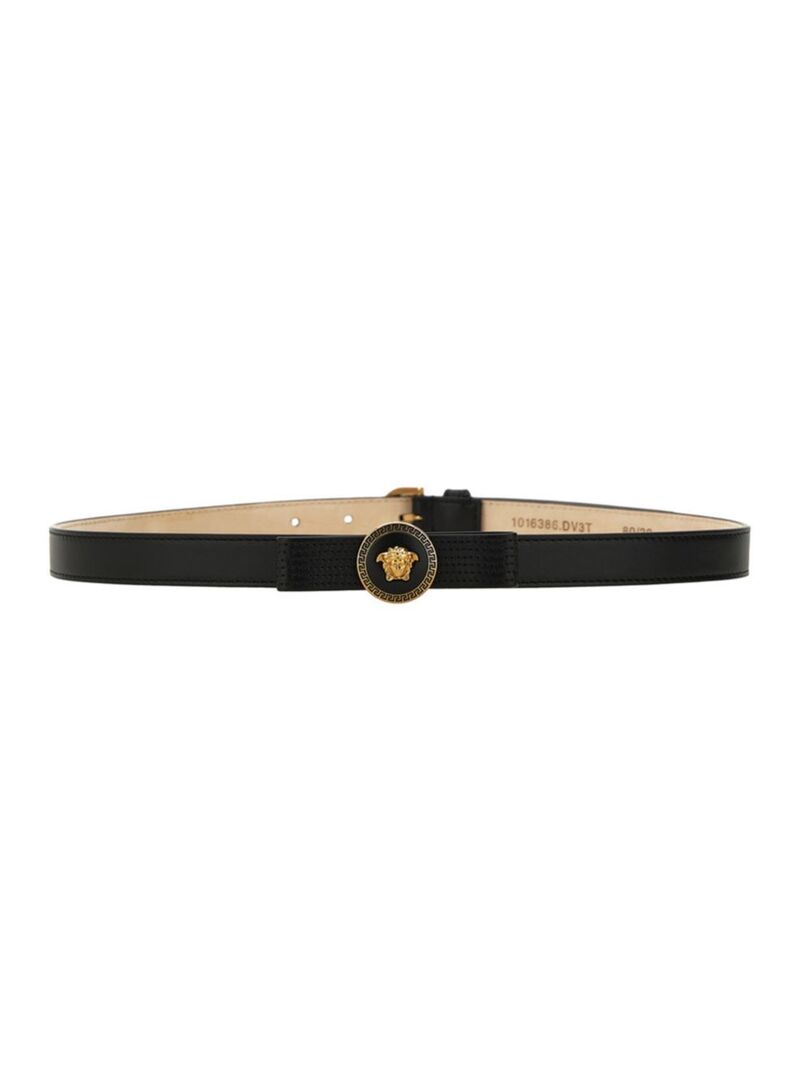 ヴェルサーチ ベルト（レディース） 【送料無料】 ヴェルサーチ レディース ベルト アクセサリー Gianni Ribbon Leather Bow Belt black